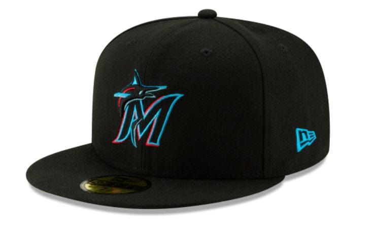 Miami Marlins Hat | New Era Black On-Field Authentic Collection