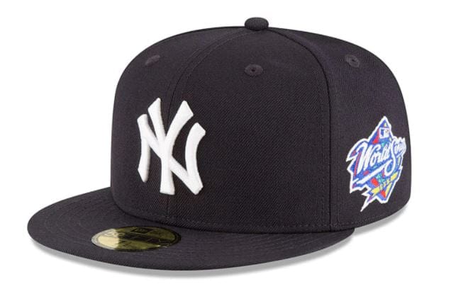 New York Yankees Hat | New Era 1998 World Series Patch Navy Wool ...