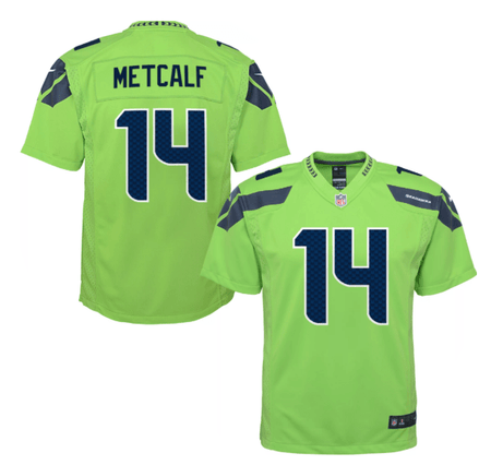 Nike Dk Metcalf Gray Seattle Seahawks Inverted Legend Jersey