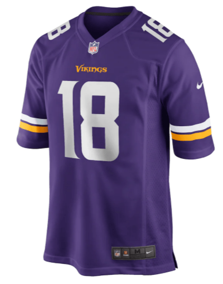 justin jefferson vikings color rush jersey