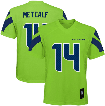 12S Seattle Seahawks Nike Youth Color Rush Game Jersey - Green