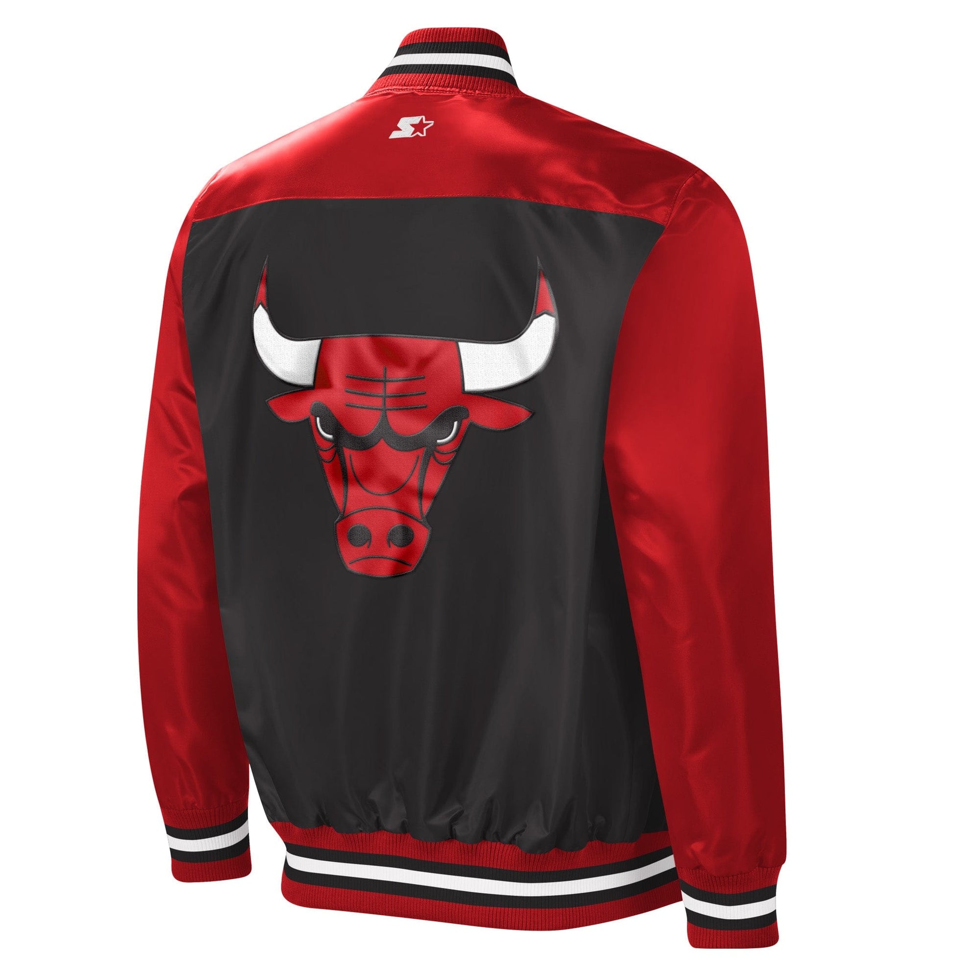 Chicago Bulls Starter Jacket | Black Starter The Tradition II Full-Snap ...