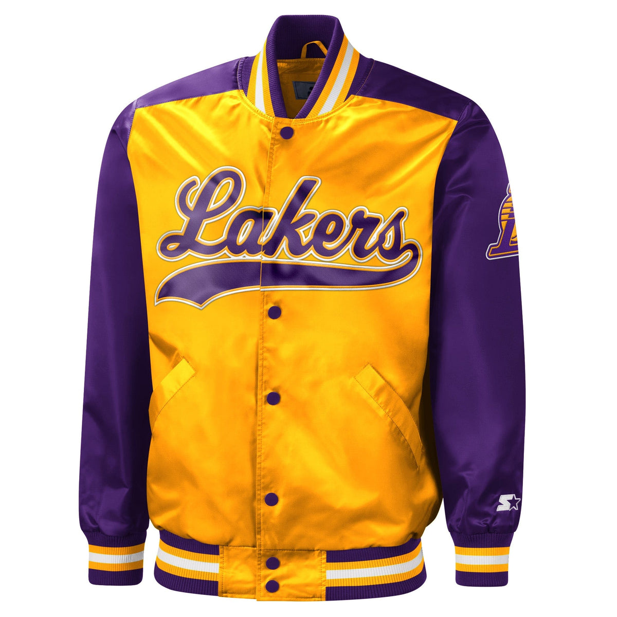 Los Angeles Lakers Starter Jacket | Gold The Tradition II Full-Snap ...