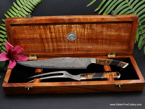 2-piece collectors carving set in presentation box luxury tableware and serveware from Salter Fine Cutlery