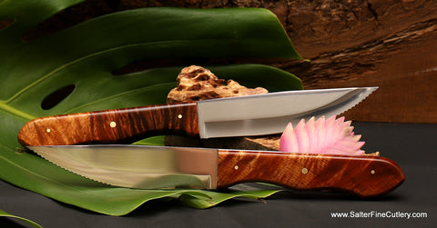 2-piece steak knives great gifting ideas with custom logo engraving available from Salter Fine Cutlery