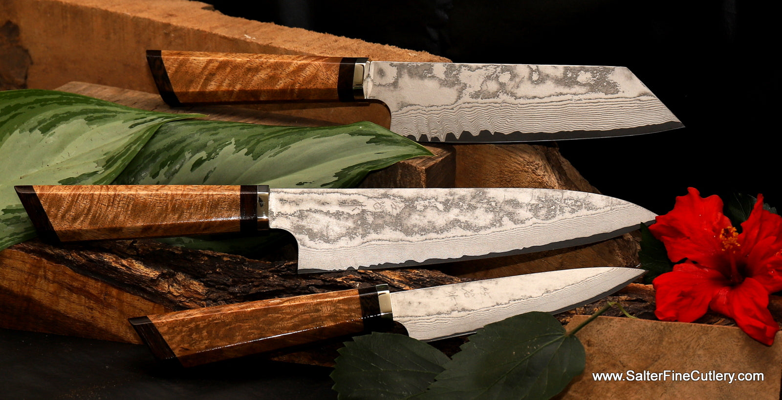 Chef Knives with White Frost Finish offered by Salter Fine Cutlery