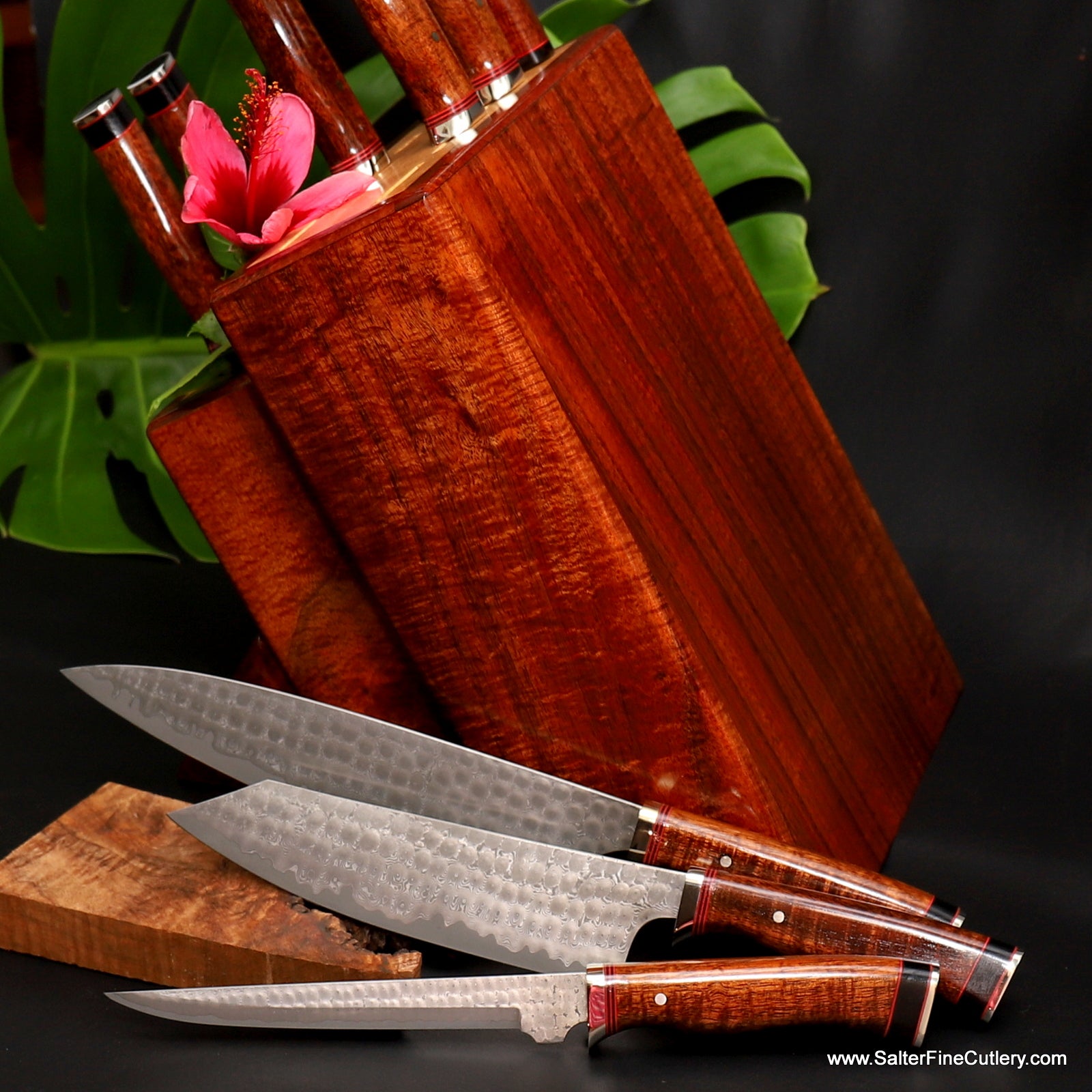 9 Piece Japanese Damascus Steel Kitchen Knives Set 