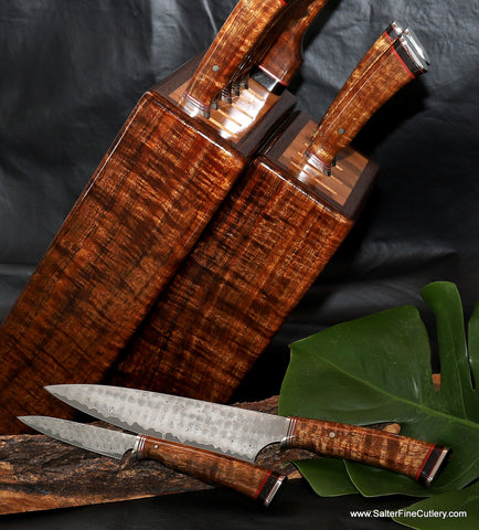 In Stock Item: 3-Piece Whirlpool Damascus Chef Knife Set