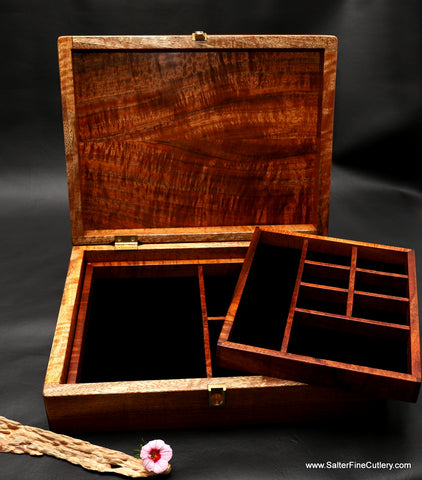 Custom jewelry boxes made to order for ladies or men