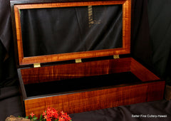 Extra Large display box to hold wedding album handcrafted in Hawaii by Salter Fine Cutlery and Woodworking