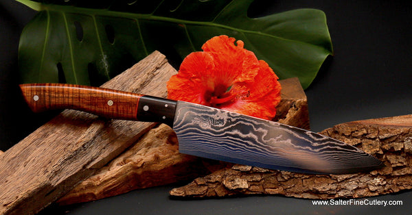 Simón Damascus small chef kitchen Knife