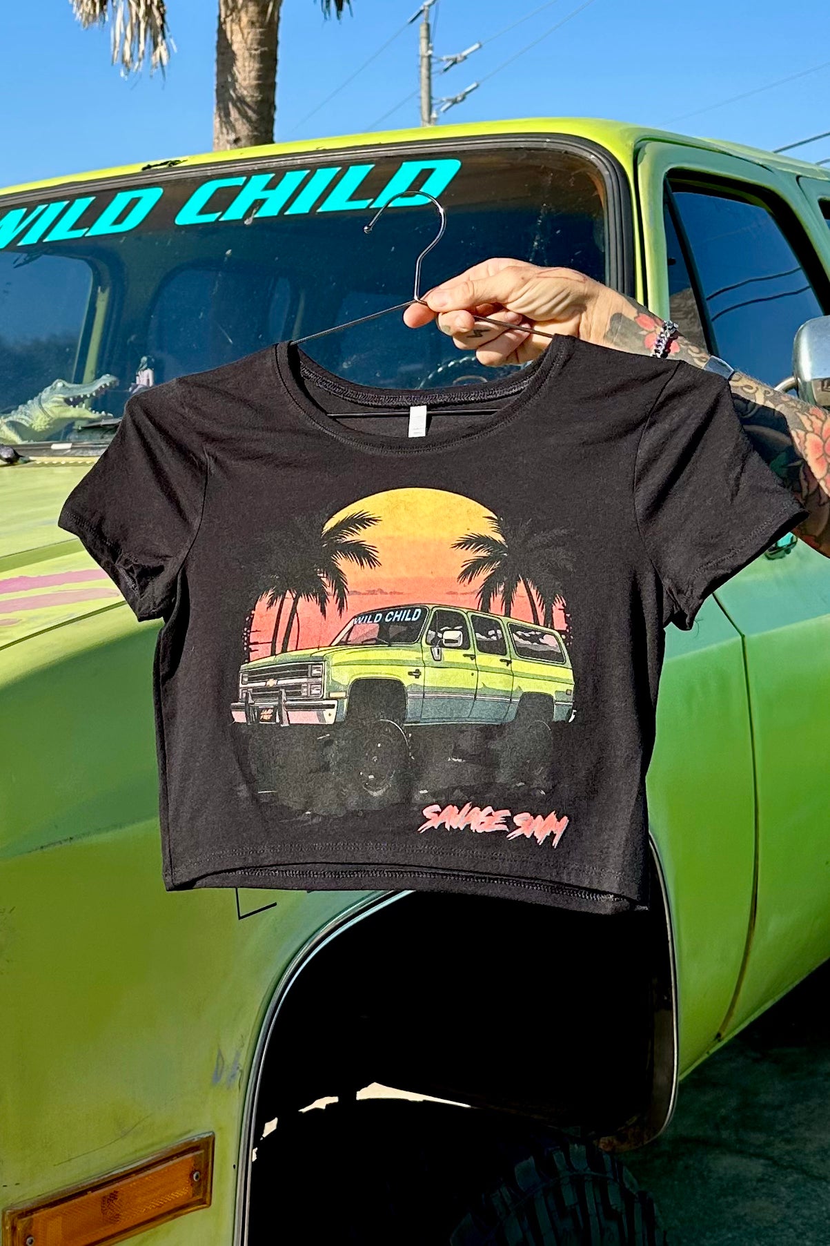 Wild Child Crop T Shirt