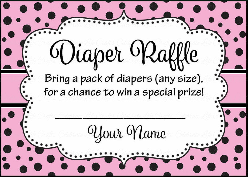 diaper raffle tickets for baby shower ladybug baby shower theme for baby girl pink black celebrate life crafts