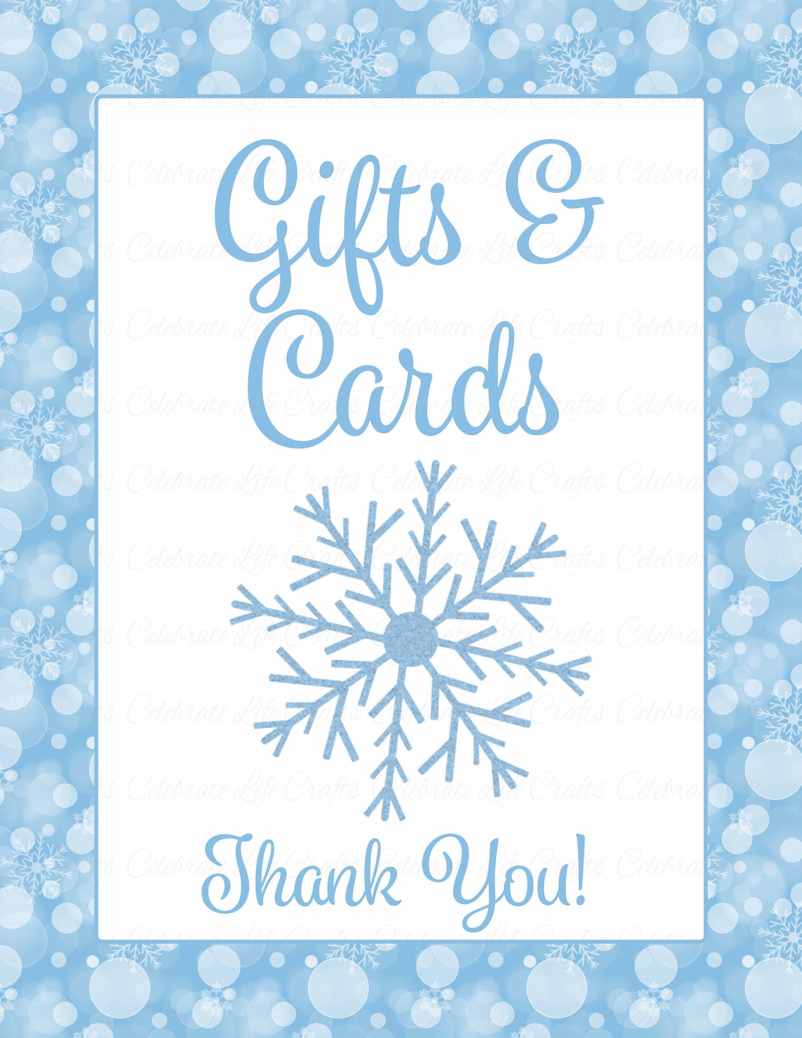 Baby Shower Gift List - Winter Baby Shower Theme for Baby Boy - Blue ...