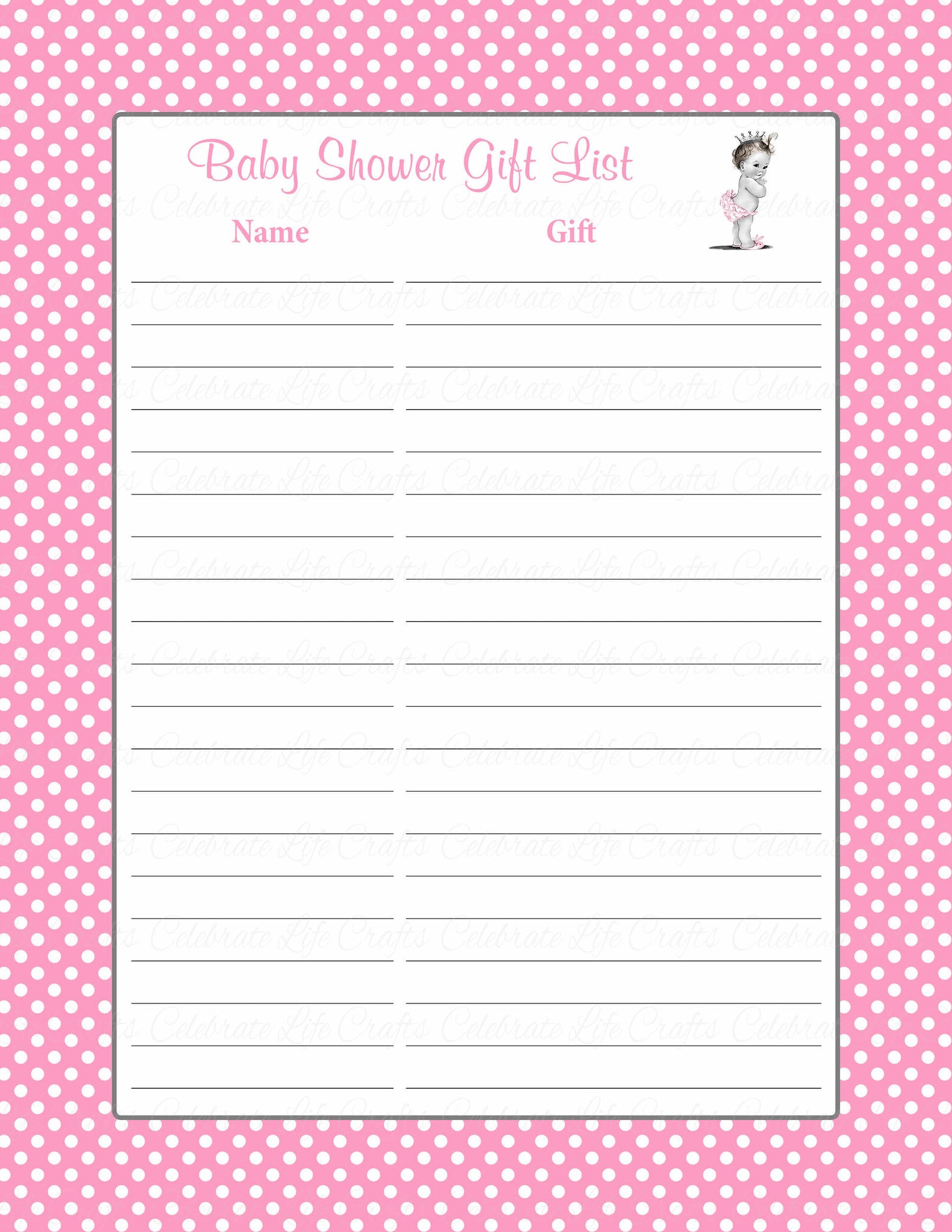 baby shower gift list