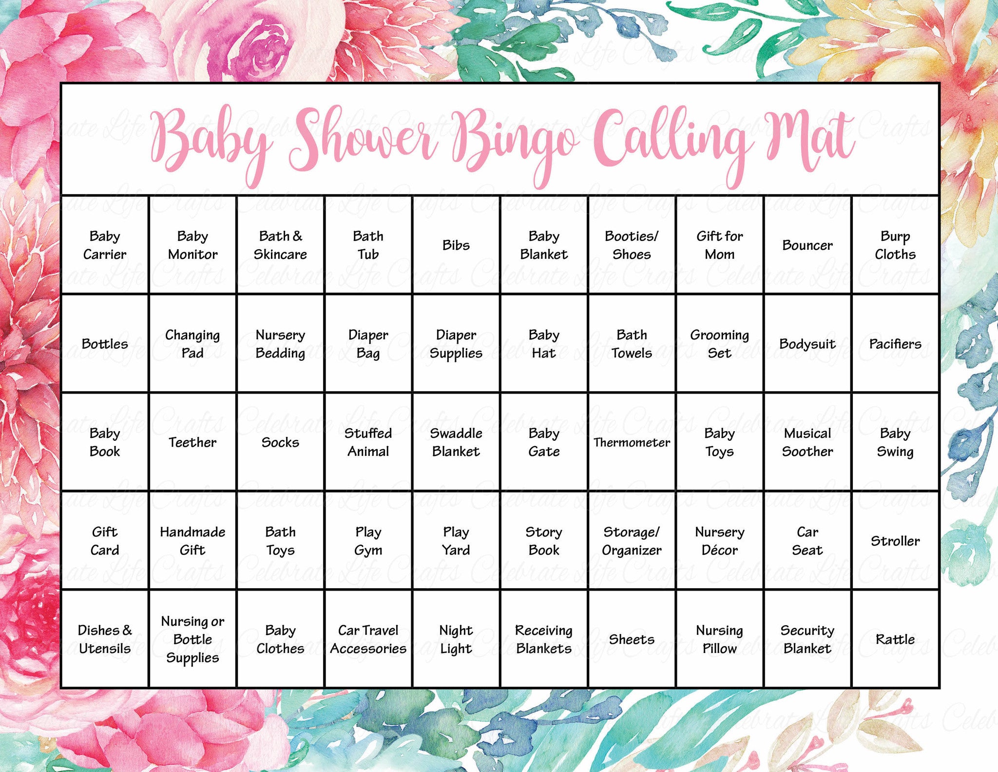 Spring Bingo Game Printable Spring Themed Game