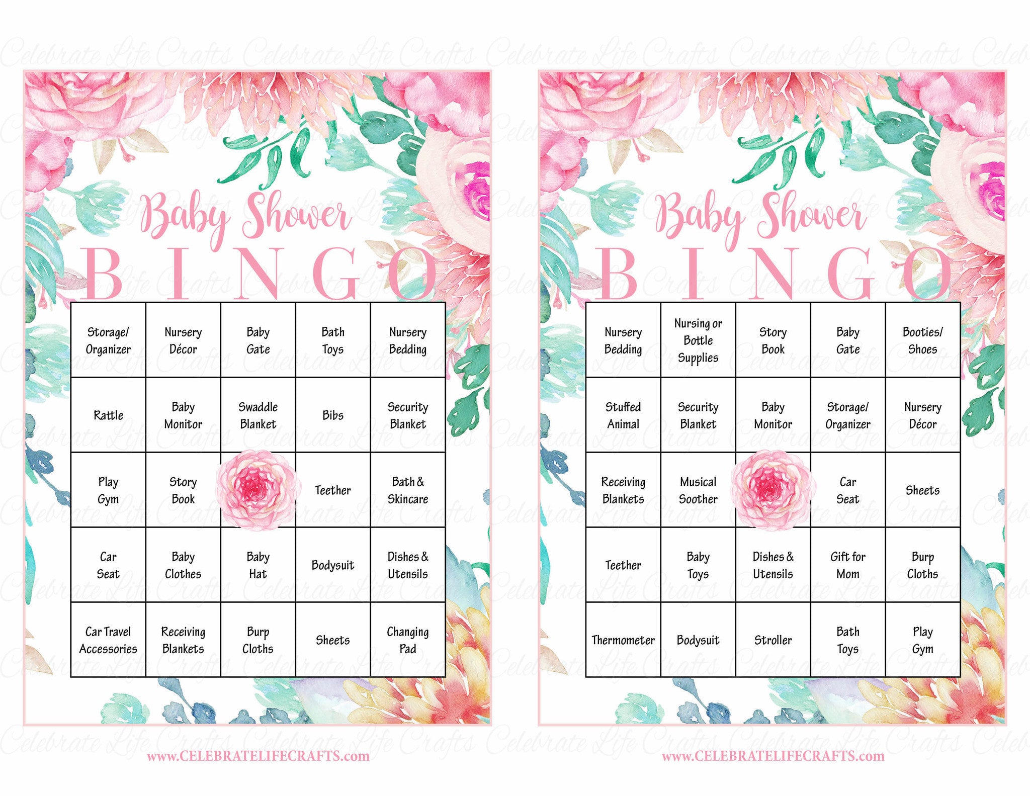 Baby Shower Bingo Game Free Download