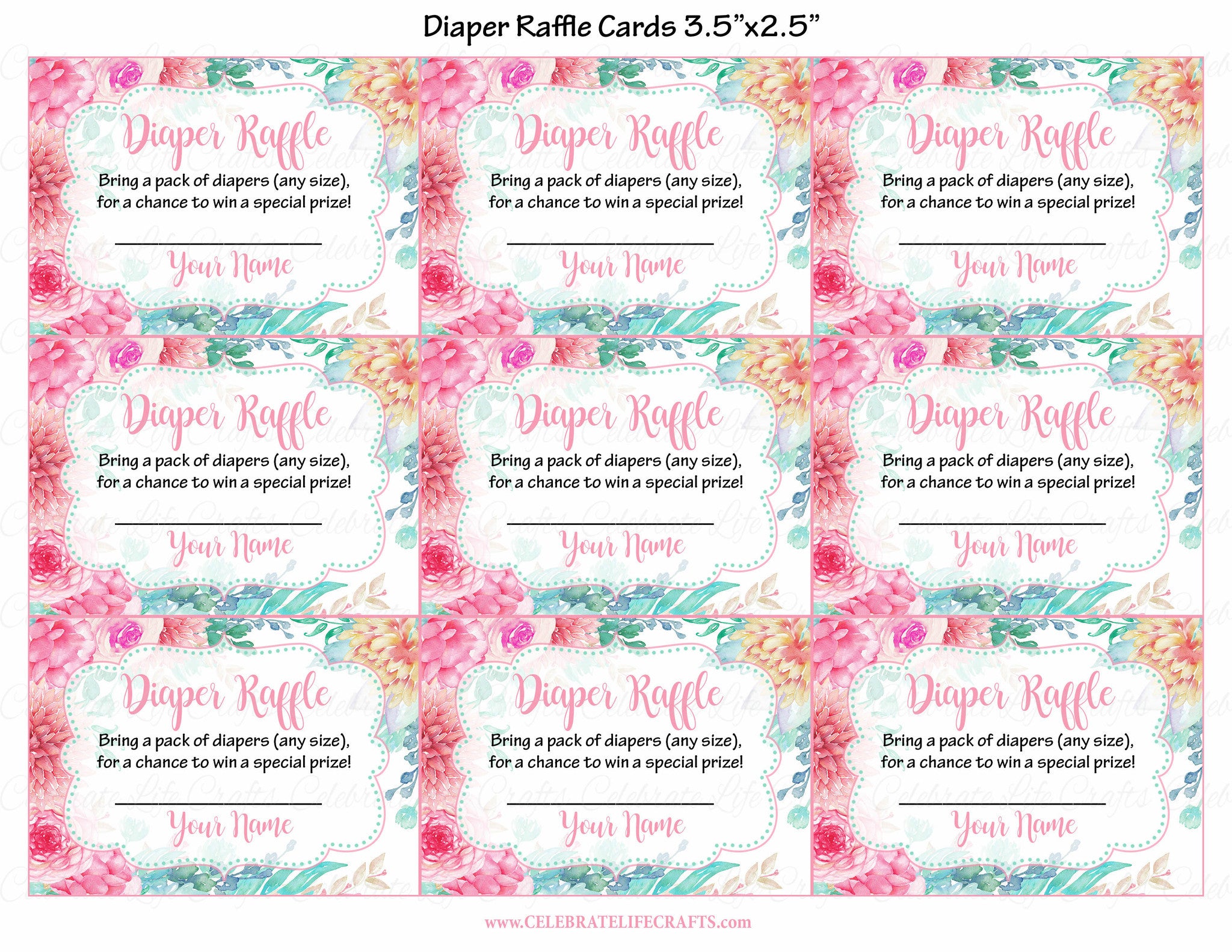 diaper raffle tickets for baby shower spring baby shower