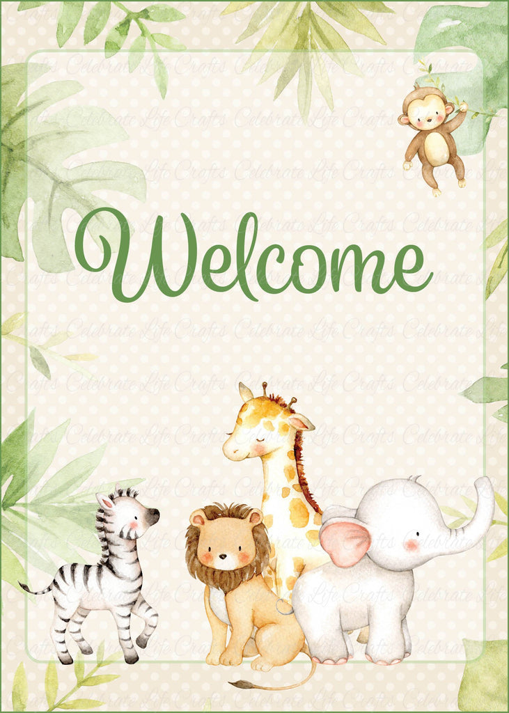 welcome-sign-for-baby-shower-safari-baby-shower-theme-for-baby-boy-celebrate-life-crafts