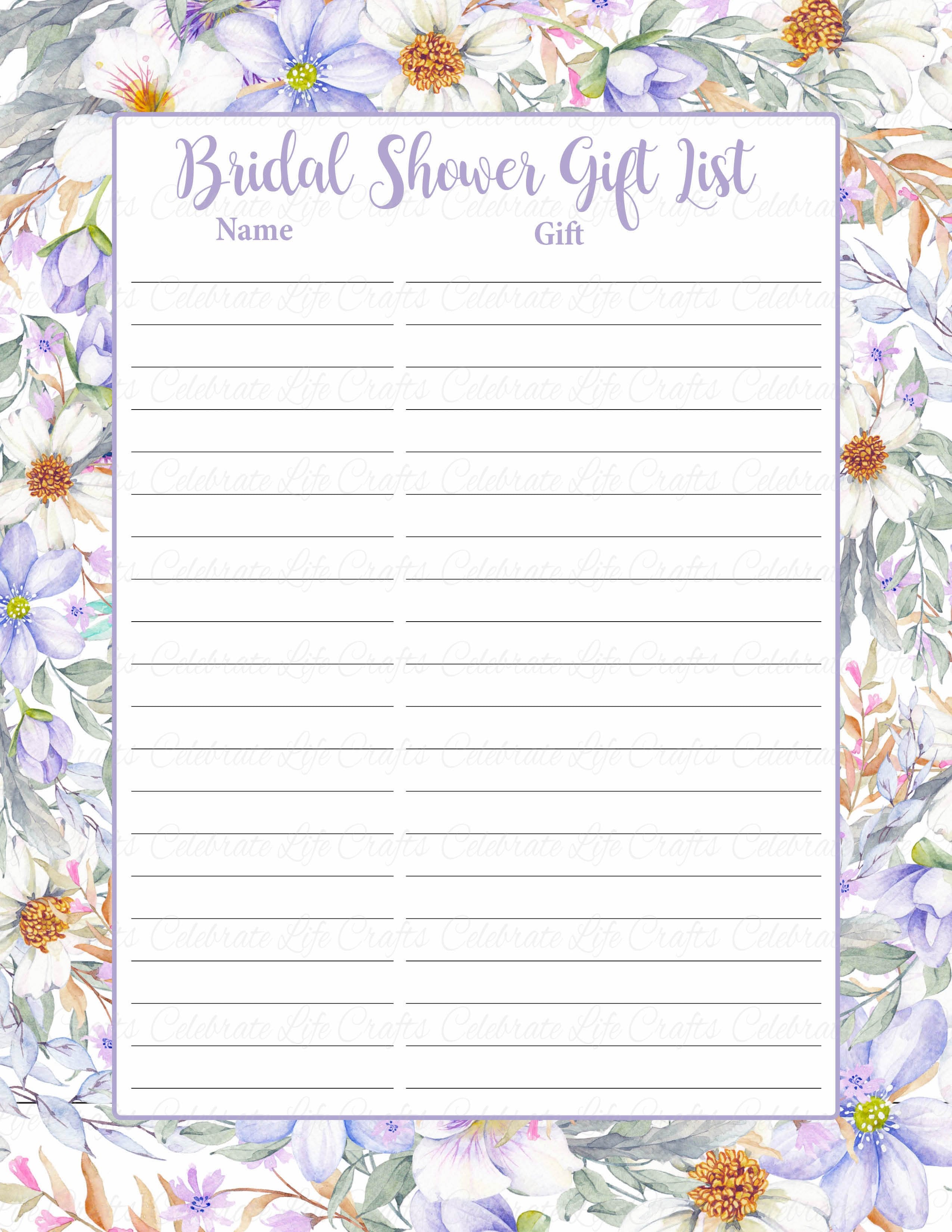 bridal-shower-gift-list-and-sign-set-purple-floral-wedding-shower-theme-celebrate-life-crafts