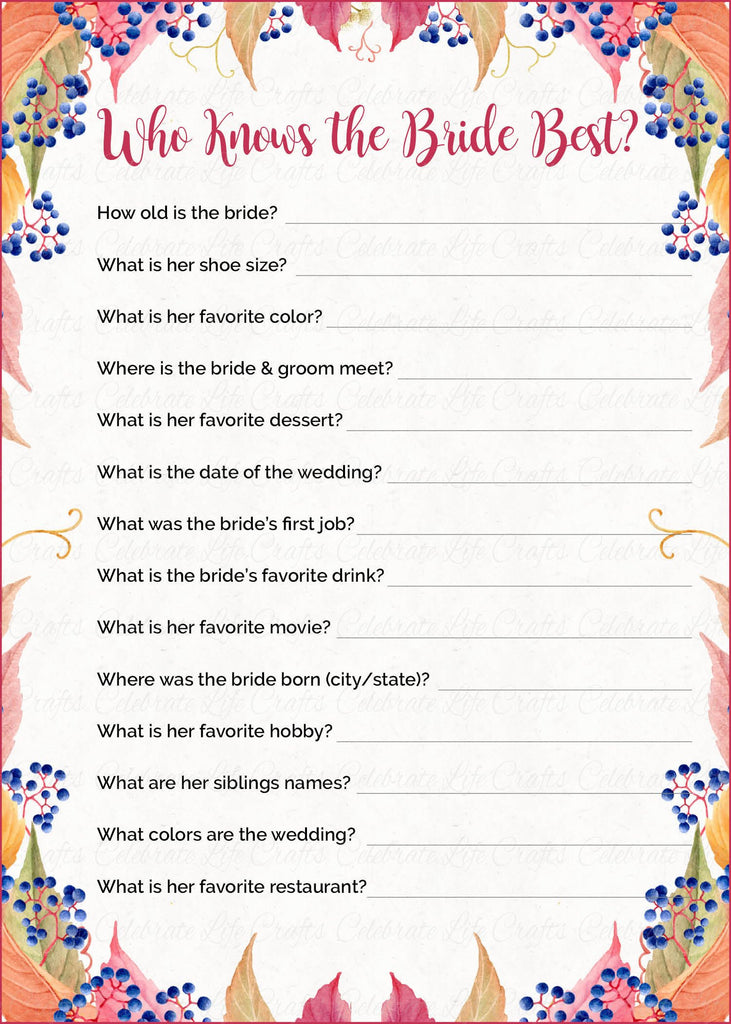 Find The Guest Game - Pink Floral Bridal Shower Games – Celebrate Life  Crafts