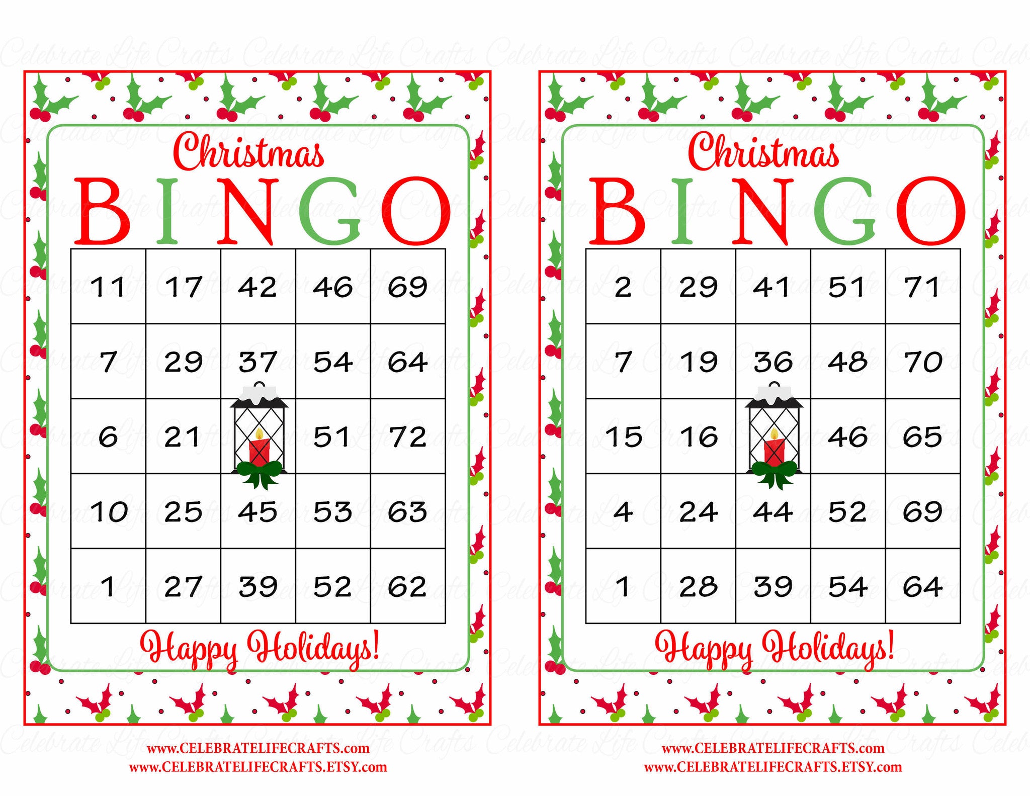 free christmas themed bingo online