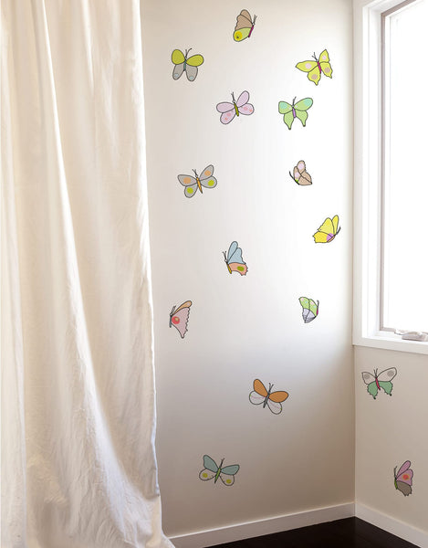 Butterfly Wall Art Stickers | Butterfly Vinyl Decals | Blik