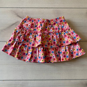 Hanna Andersson Floral Tiered Ruffle Skort - Sweet Pea & Teddy
