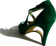 emerald green stilettos