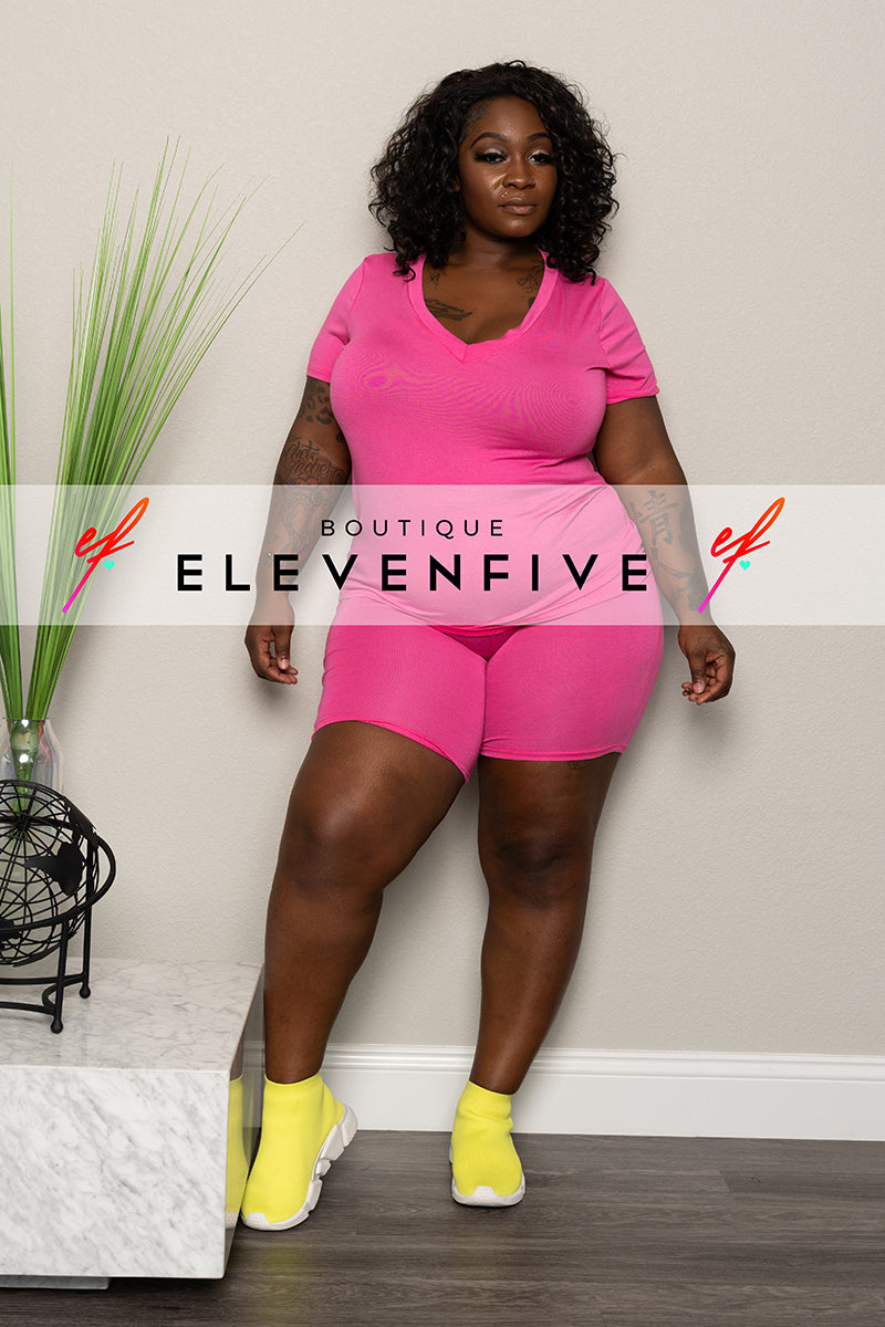 biker short set plus size