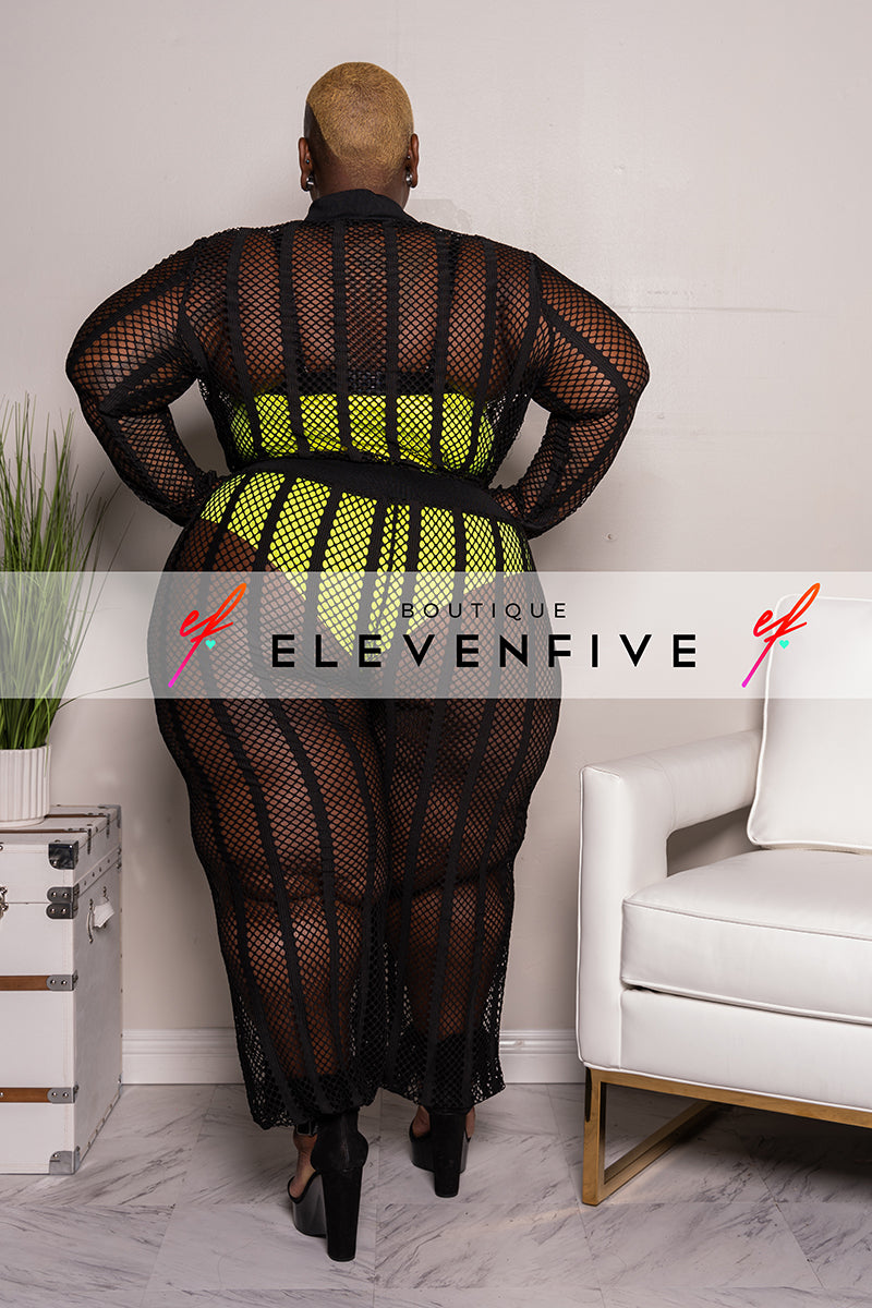 fishnet jumpsuit plus size