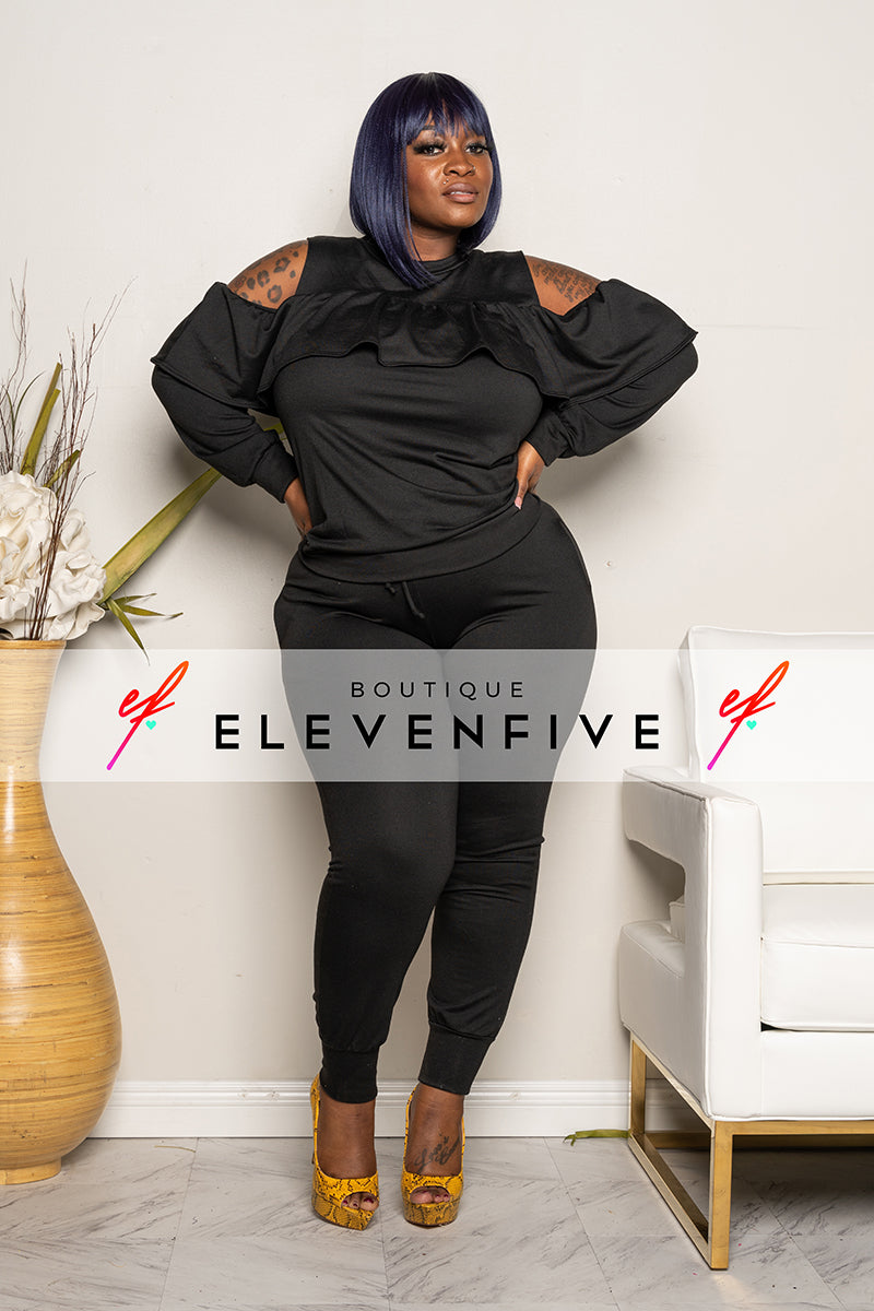 plus size joggers set