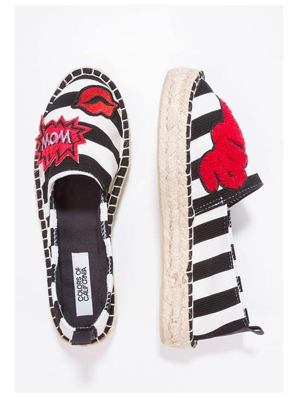 black and white espadrilles