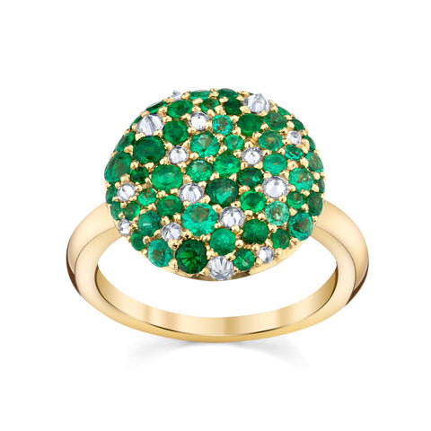 Emerald/Diamond Ring
