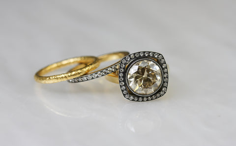 Vintage Ring Stack by Single Stone 