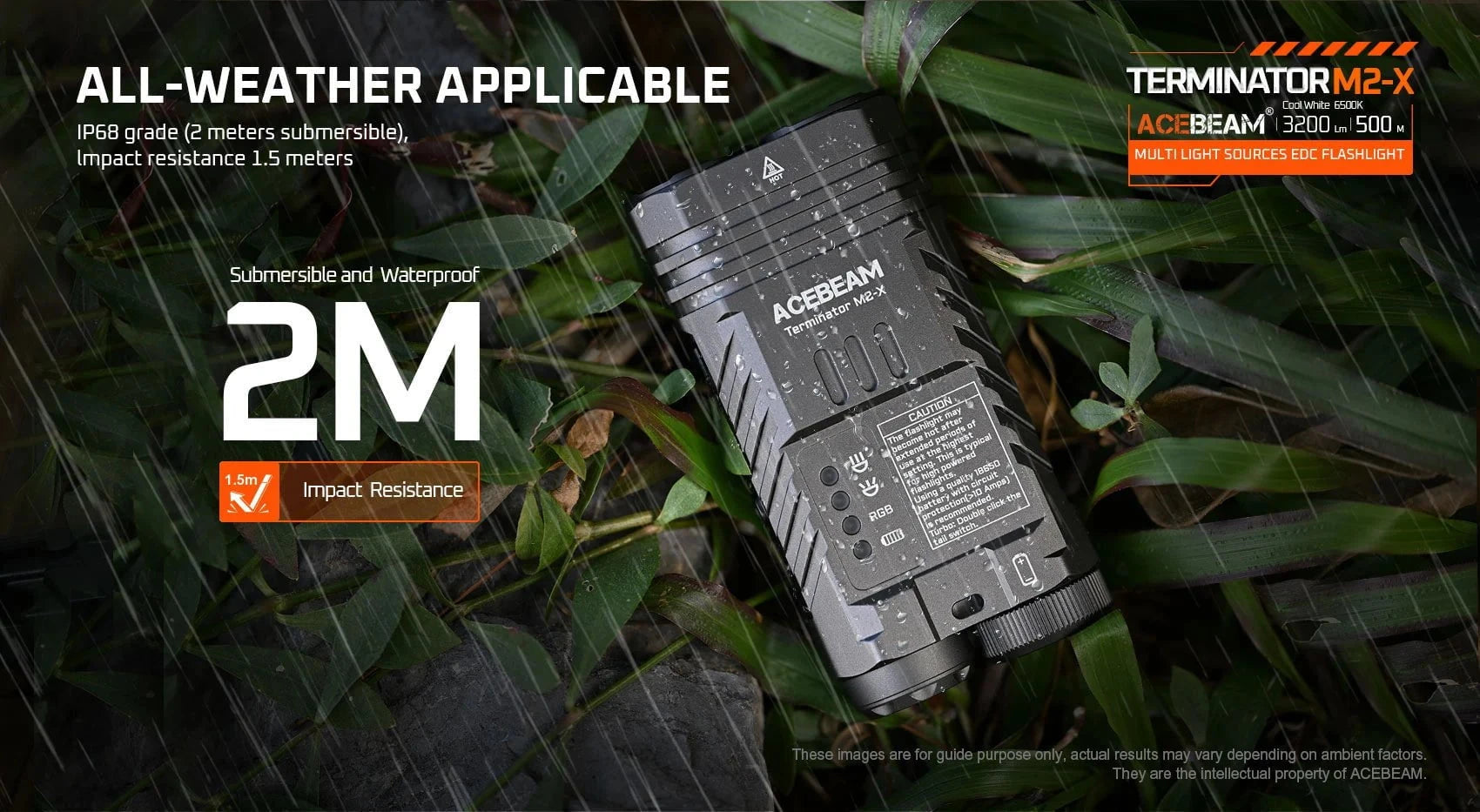 Acebeam Terminator M2-X With RGB — Killzone Flashlights Acebeam Terminator M2-X With RGB — Killzone Flashlights