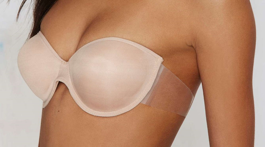 backless and strapless adhesive bra