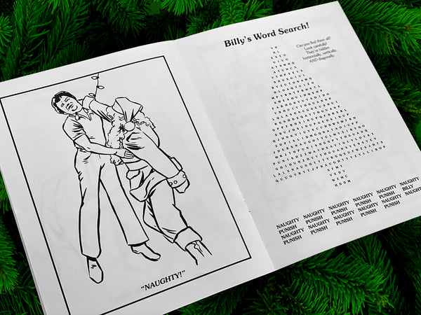 Silent Night Deadly Night activity book "Naughty!"