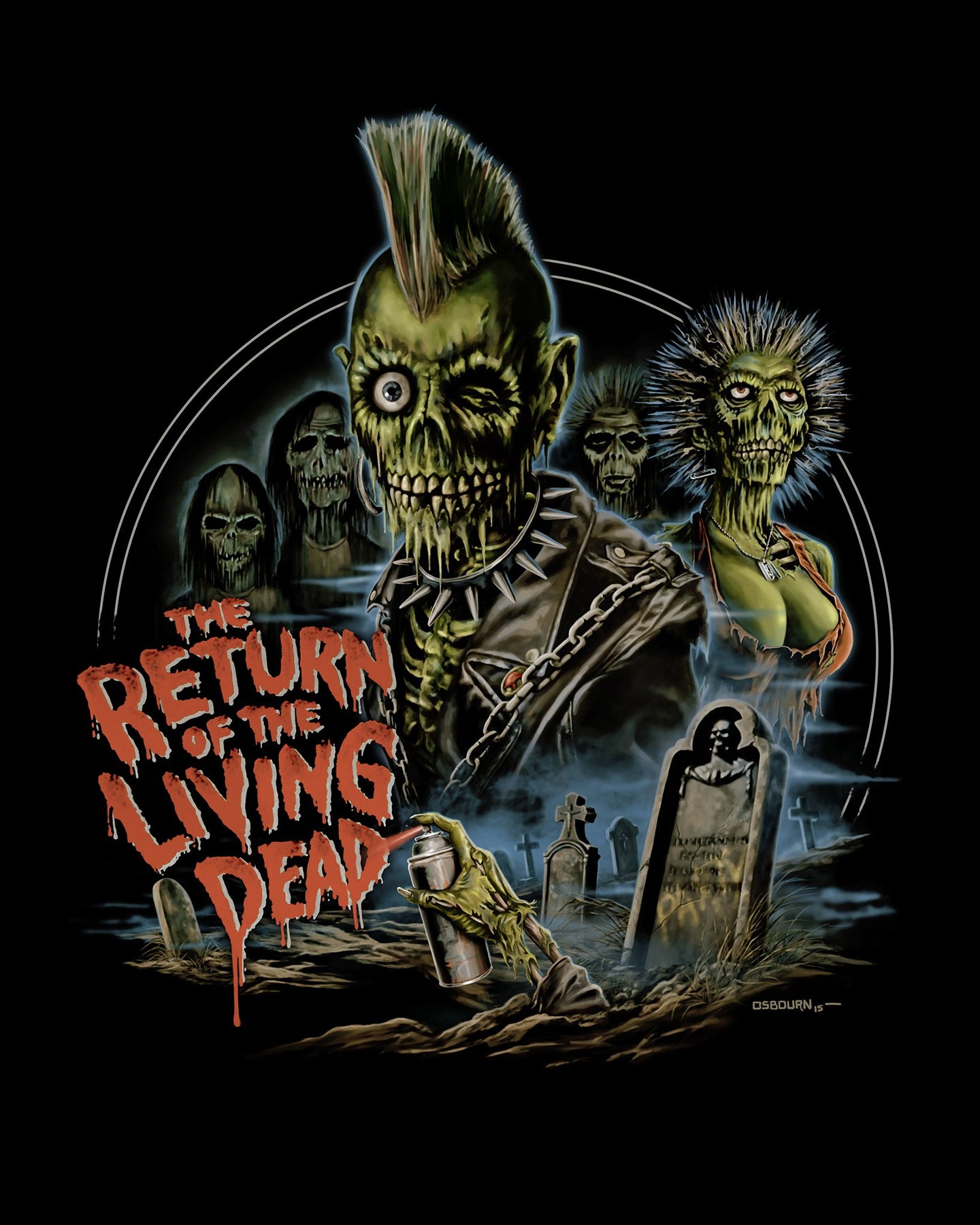 Return Of The Living Dead Officially Licensed Horror Zombie T Shirt Fright Rags