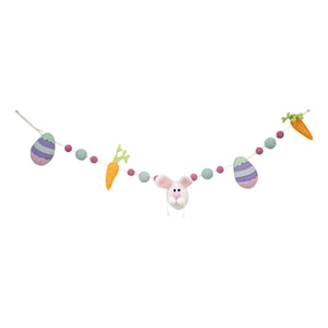 Bunny Felt Banner - The Wreath Stand
