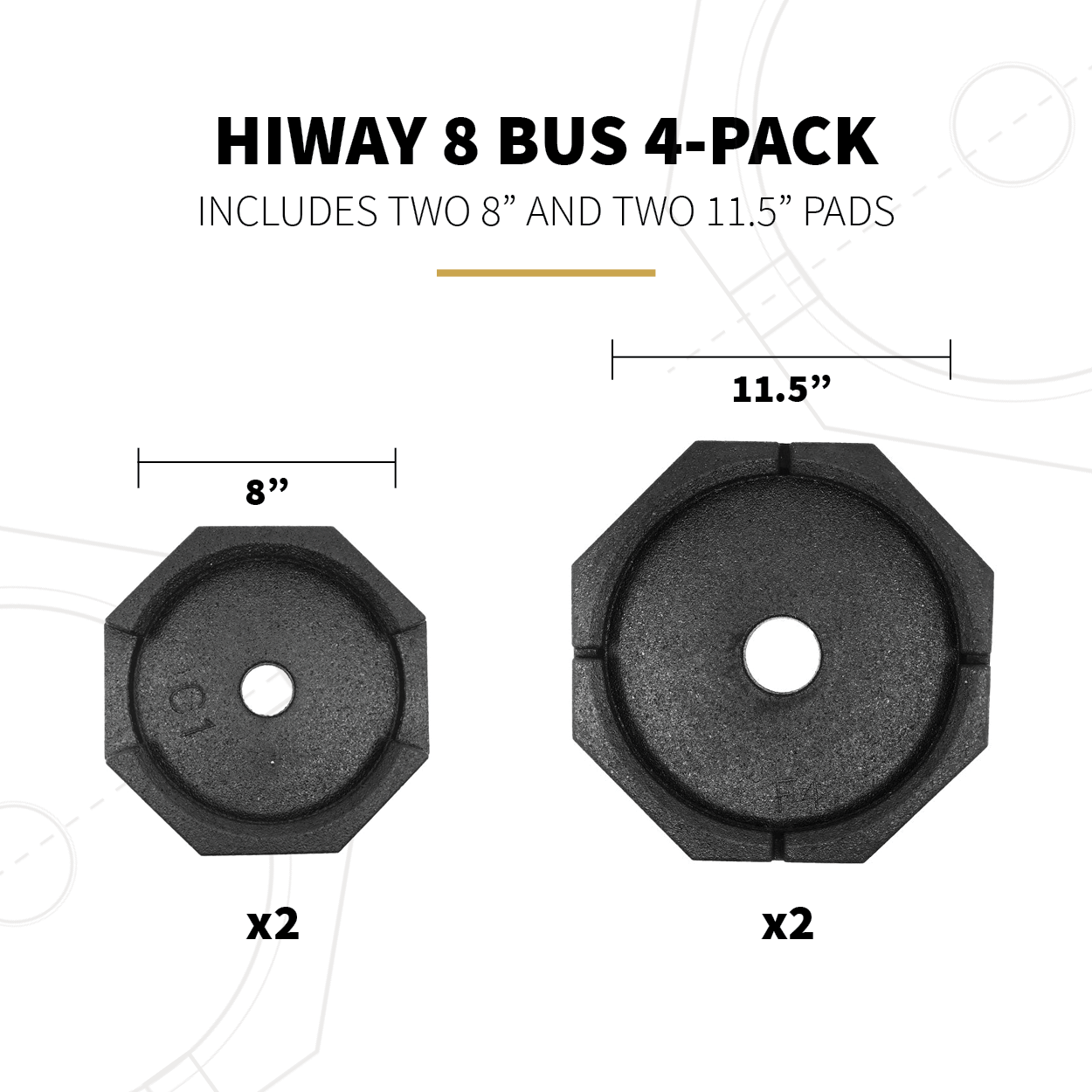 HiWay 8 Bus 4-Pack Specs