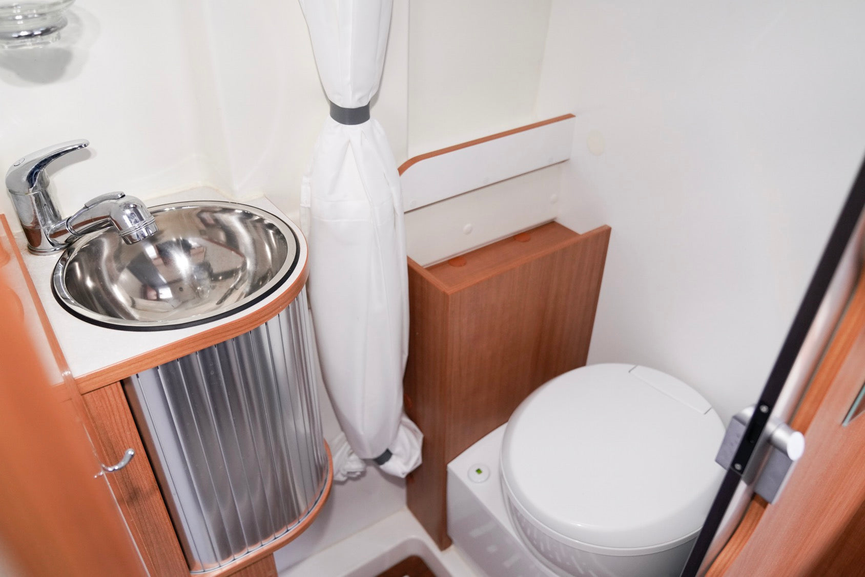 RV Bathroom with toilet and sink