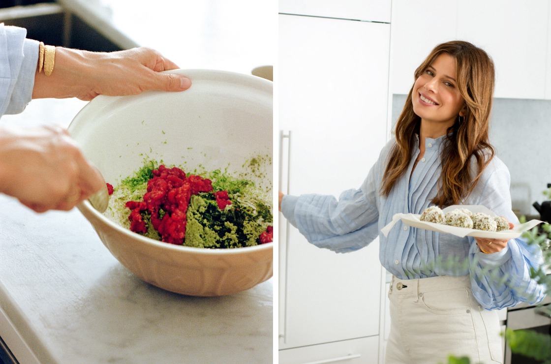 Carla Oates Makes Greens Powder Bliss Balls