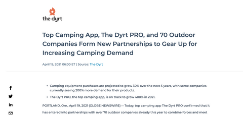 Point6 Partners with The Dyrt Pro