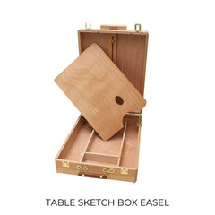 table sketch box easel