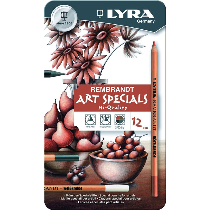 Lyra Art Specials Drawing Tin Set of 12 — Wallack's Art Supplies & Framing