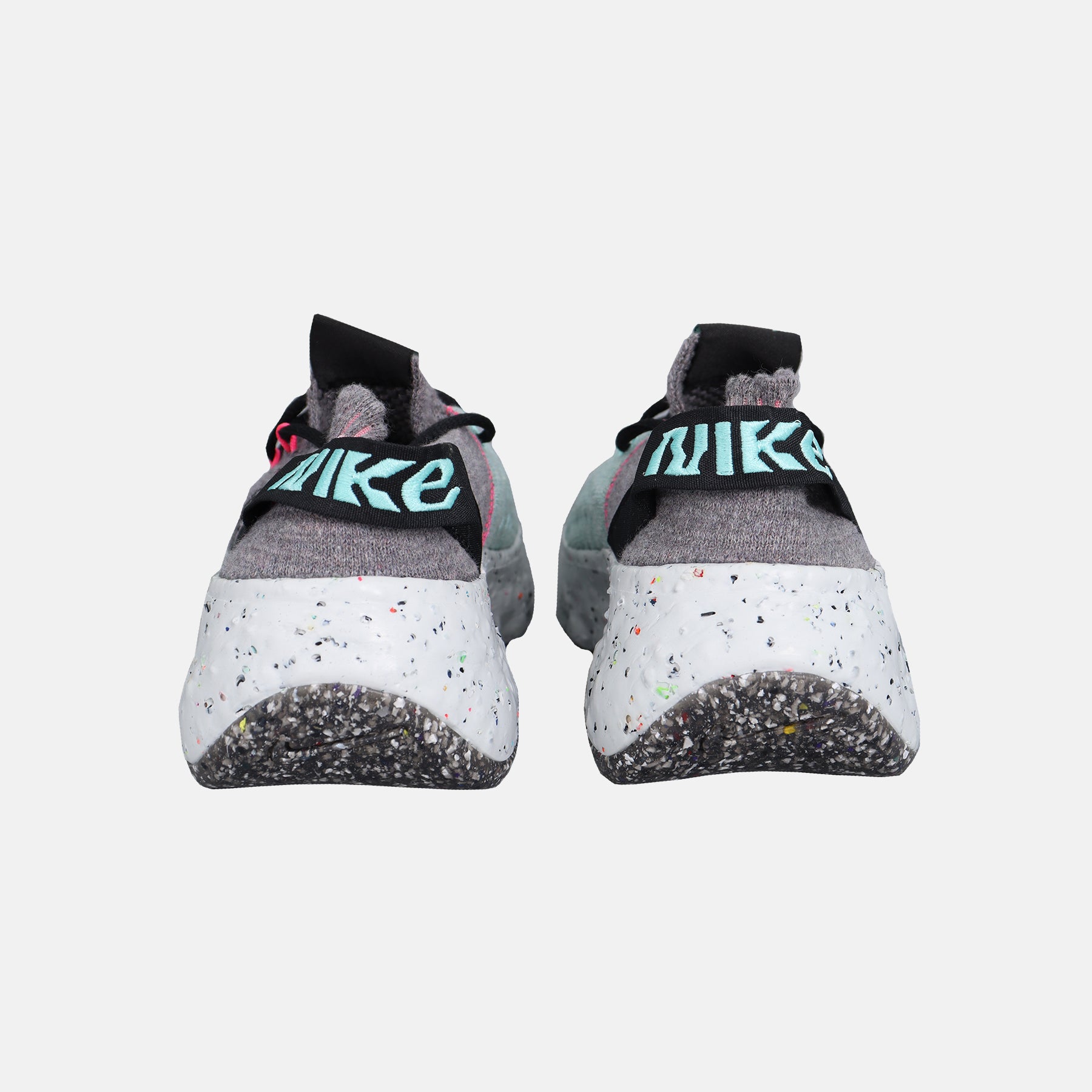 Womens  Nike Space Hippie 04 - Smoke Grey / Pink Blast