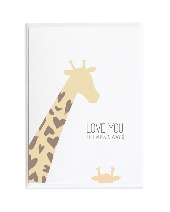 Download Baby Expecting Cards Paper Party Supplies Mama And Baby Giraffe Laser Cut Card For Someone Special