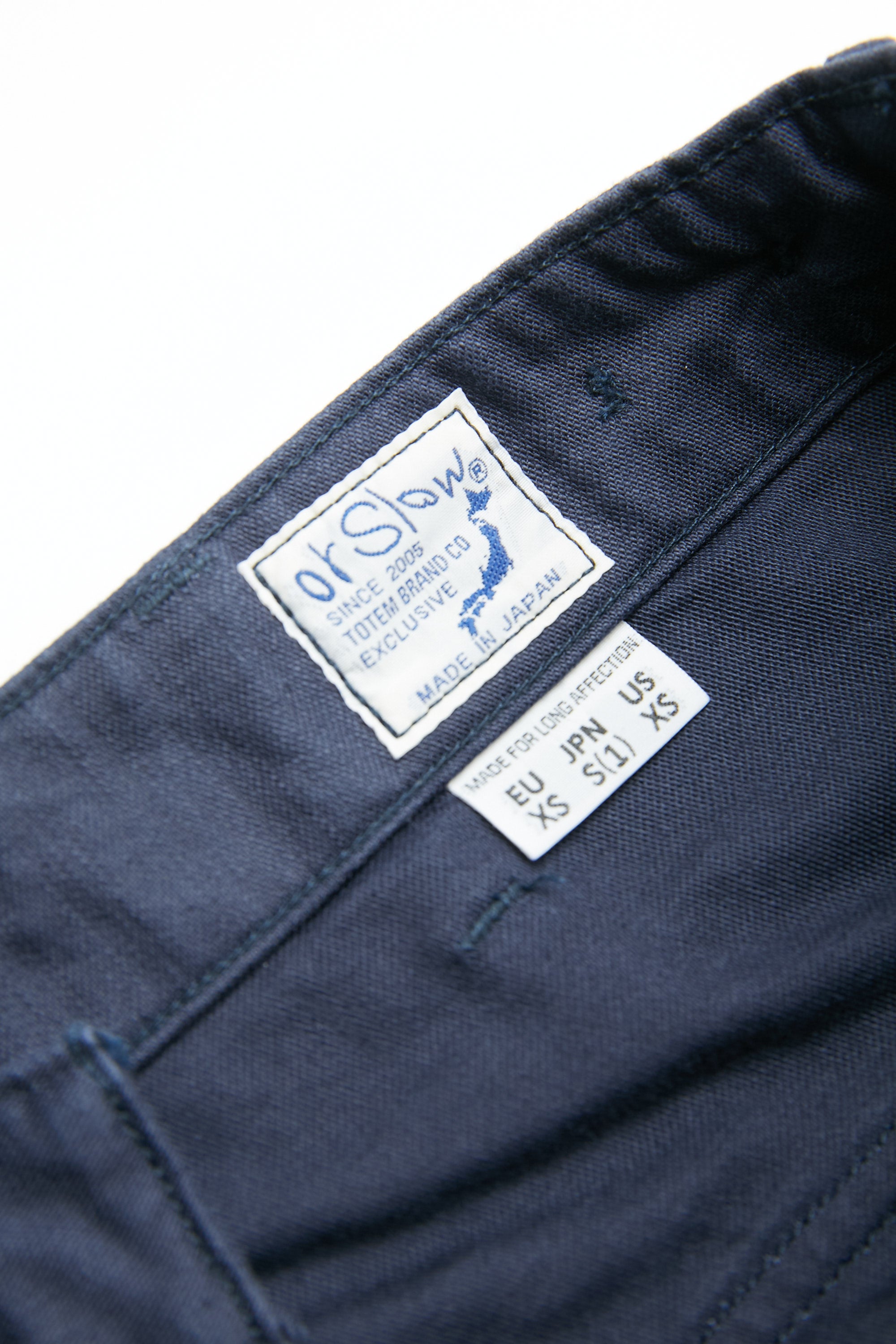 Orslow X Totem EXCLUSIVE Regular Fit Fatigue Pants - Navy Reverse Cott ...