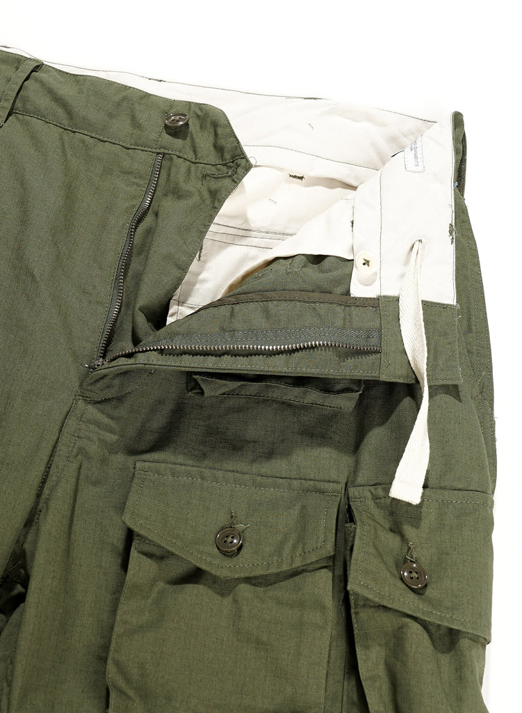 Engineered Garments FA Pant - Olive Cotton Ripstop – Totem Brand Co.